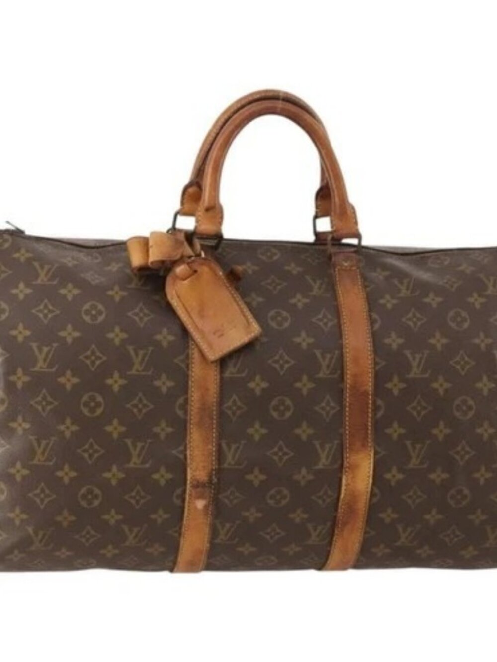 LOUIS VUITTON Monogram Keepall 50 Boston Bag M41426 LV Auth 178137